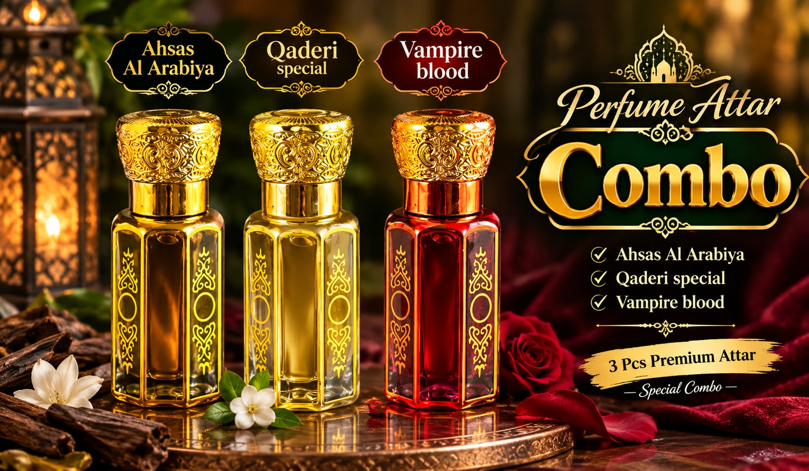 Qaderi Classic Premium Attar Combo